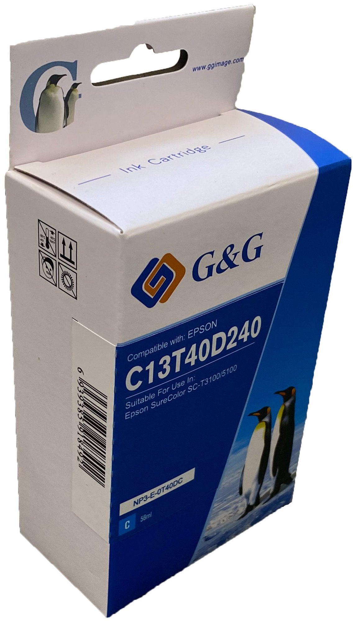 Comp Epson G+G T40D2 Cyan Wide Format Ink Ctg C13T40D240