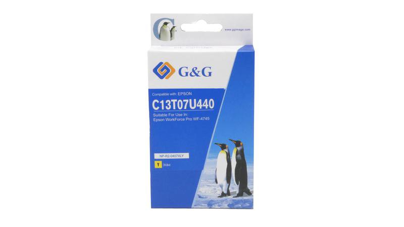 Comp Epson G+G 407XL C13T07U440 Yellow Ink Ctg
