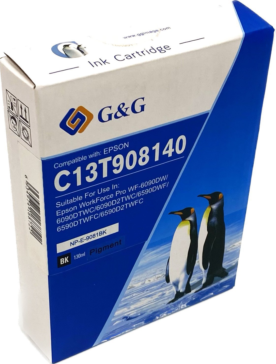 Compatible Epson G+G T9081 High Capacity Black Ink Ctg C13T908140