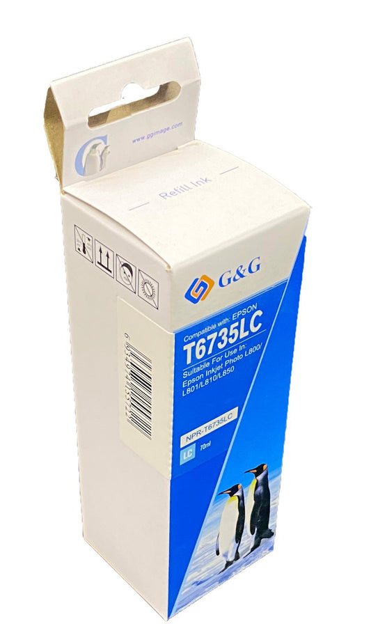 Compatible Epson C13T67354A Lt Cyan Ink Bottle