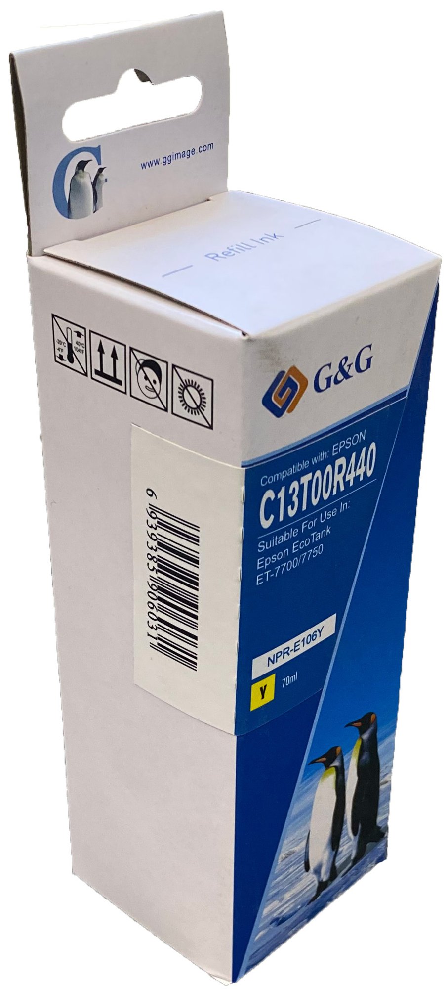 Comp Epson 106 Ecotank Yellow Ink Bottle C13T00R440