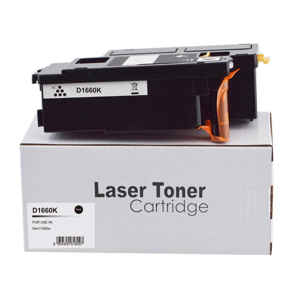 Comp Dell C1660W Black Toner 593-11130
