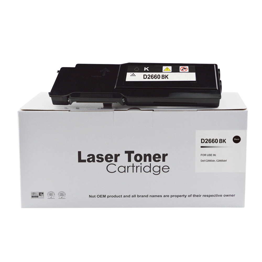 Compatible Dell C2660 Black Extra Hi Cap Toner 593-BBBU