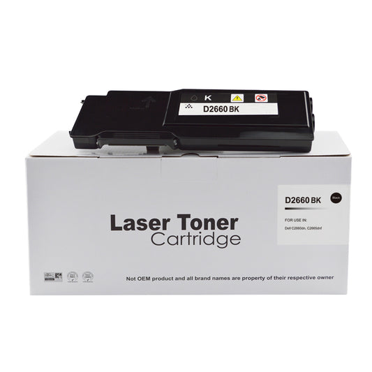 Compatible Dell C2660 Black Extra Hi Cap Toner 593-BBBU