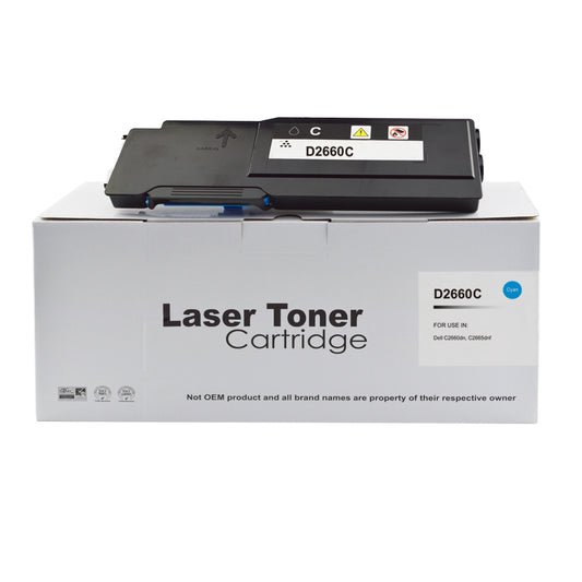 Compatible Dell C2660 Cyan Hi Cap Toner 593-BBBT