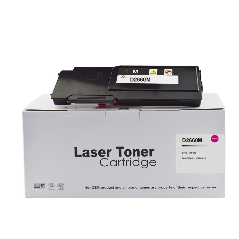 Compatible Dell C2660 Magenta Hi Cap Toner 593-BBBS