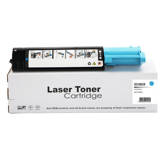 Remanufactured Dell 3100CN Cyan Hi Yld Toner Ctg 593-10061