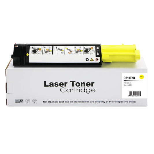 Remanufactured Dell 3100CN Yellow Hi Yld Toner Ctg 593-10063