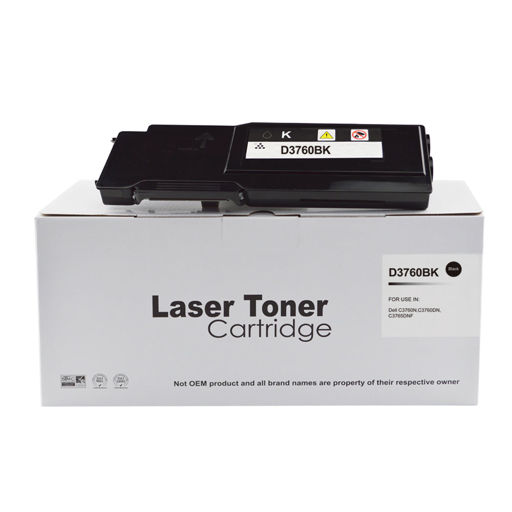 Compatible Dell C3760 Extra Hi Yield Black Toner DE-3760HBK 593-11119