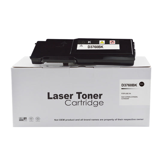 Compatible Dell C3760 Extra Hi Yield Black Toner DE-3760HBK 593-11119