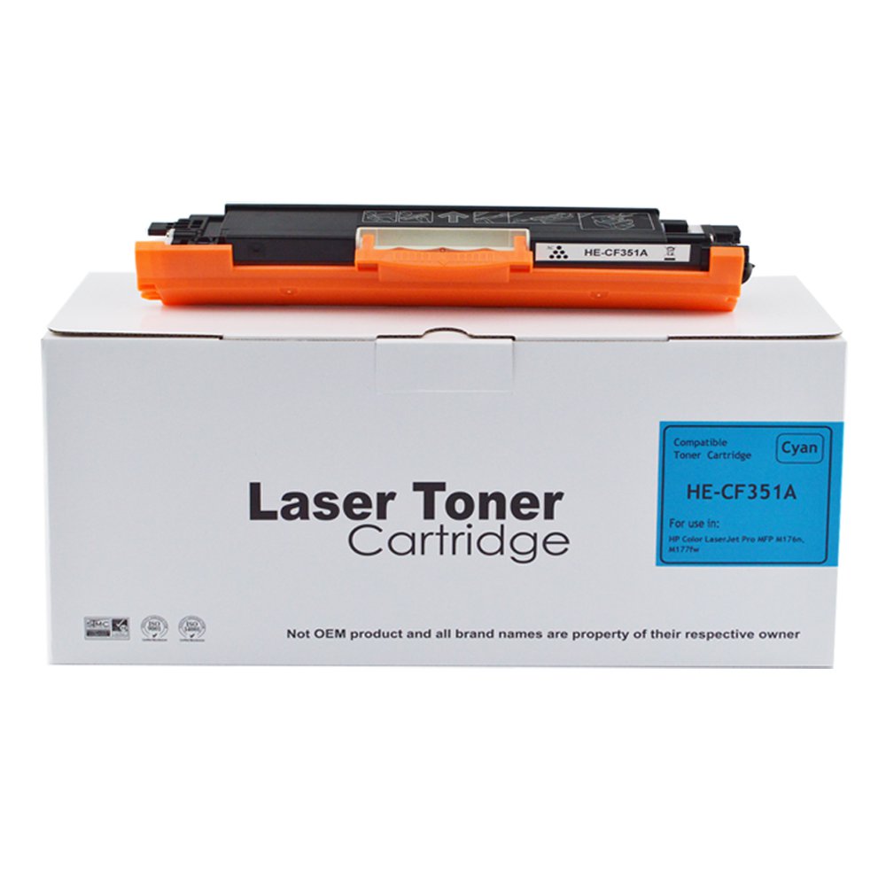 Comp HP Laserjet Pro MFP M176 Cyan CF351A Toner also for 130A