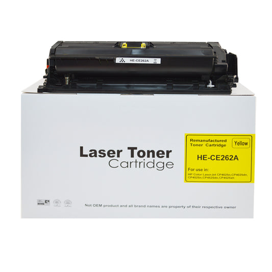 Remanufactured HP Laserjet CP4025 Yellow CE262A Toner HP648A