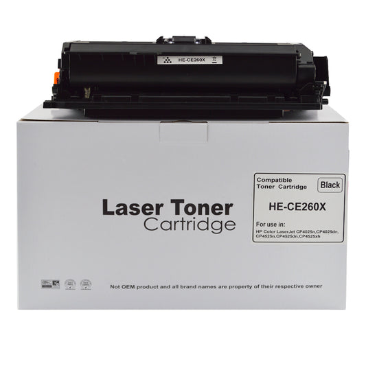 Remanufactured HP Laserjet CP4025 High Yld Black CE260X Toner HP649X