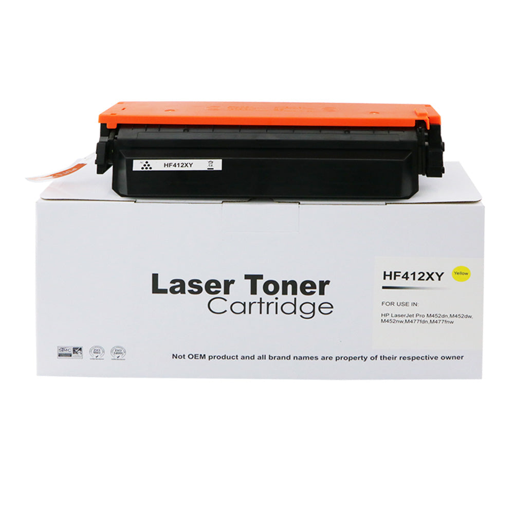 Compatible HP CF412X Yellow Hi Yld Toner also for HP 412X