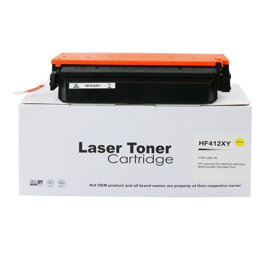 Compatible HP CF412X Yellow Hi Yld Toner also for HP 412X