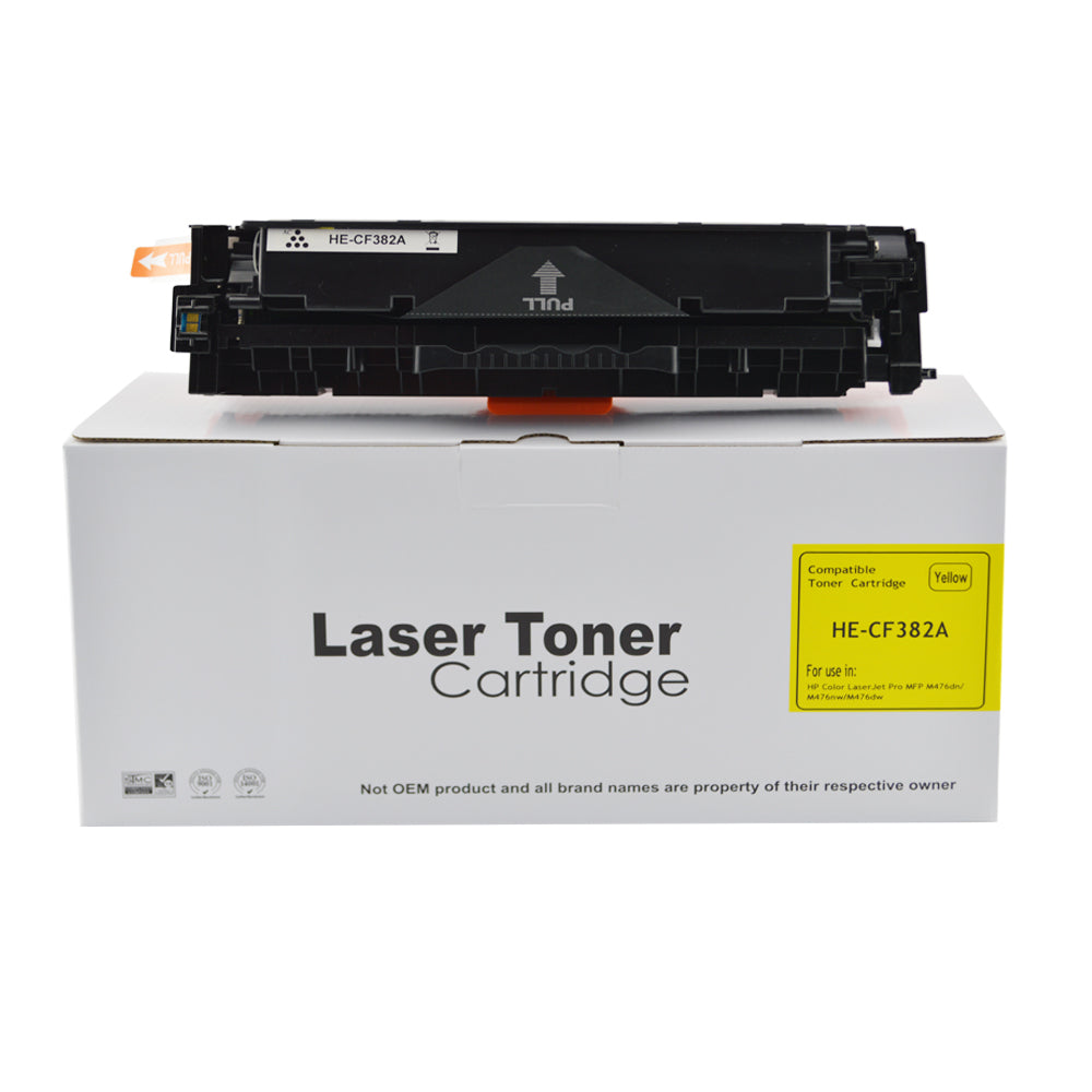 Comp HP LJ Pro M476 CF382A  Yellow Toner also for 312A
