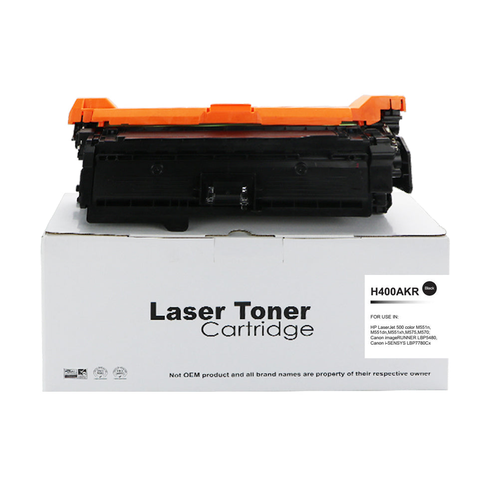 Reman HP Laserjet 500 Std Black CE400A Toner 507A also for Canon 732