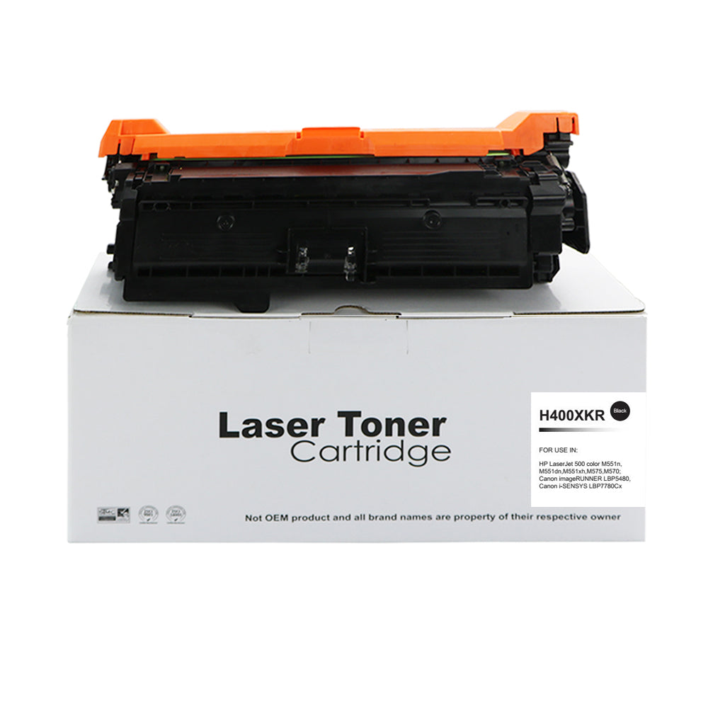 Reman HP Laserjet 500 Hi Yld Black CE400X Toner 507X also for Canon 732
