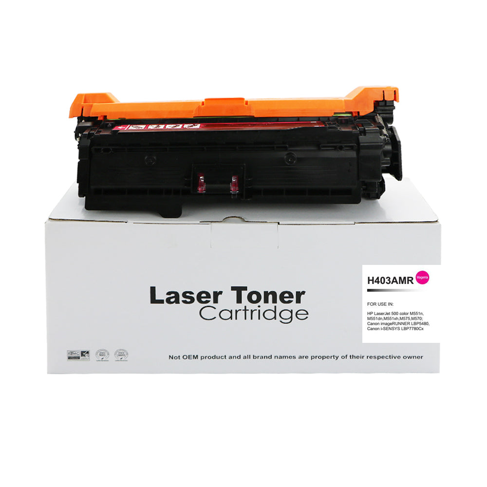 Reman HP Laserjet 500 Magenta CE403A Toner 507A also for Canon 732