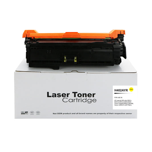 Remanufactured HP Laserjet 500 Yellow CE402A Toner 507A also for Canon 732
