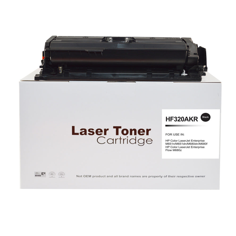 Reman HP M651 CF320A Black Toner also for 652