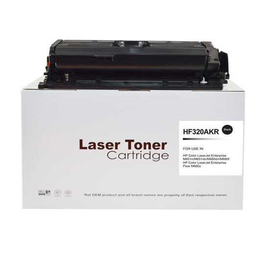Reman HP M651 CF320A Black Toner also for 652