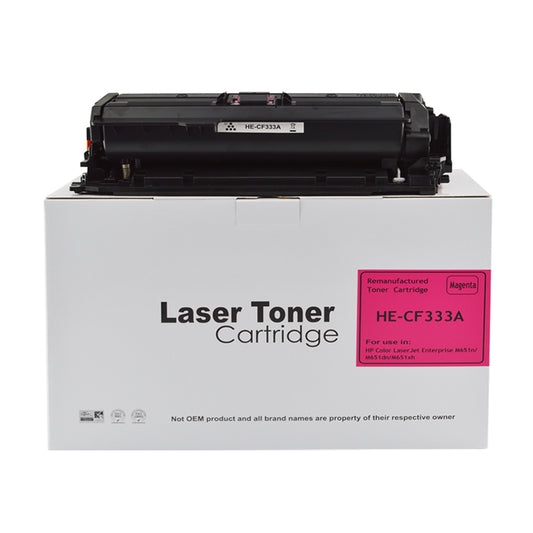 Reman HP M651 CF333A Magenta Toner also for 654A