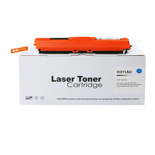 Compatible HP CE311A Cyan Toner Ctg also for 126A Canon 729 4369B002AA