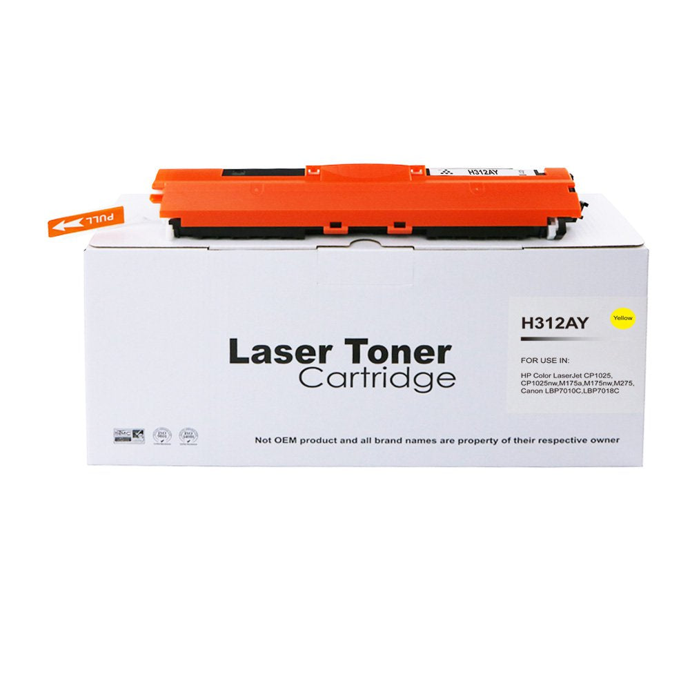 Compatible HP CE312A Yellow Toner Ctg also for 126A Canon 729 4367B002AA