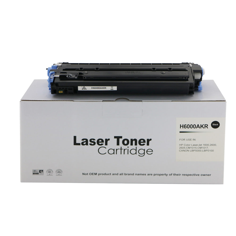 Remanufactured HP Laserjet 2600 Black Q6000A Toner also for Canon EP707BK