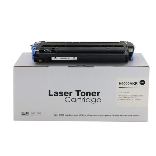 Remanufactured HP Laserjet 2600 Black Q6000A Toner also for Canon EP707BK