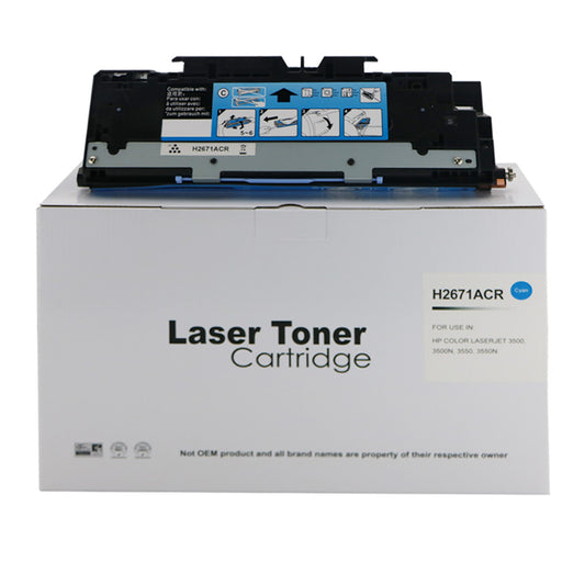 Remanufactured HP Laserjet 3500 Cyan Toner Ctg Q2671A