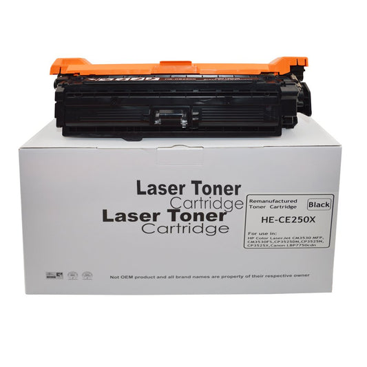 Remanufactured HP CP3525 CE250X Black Toner HP 504X also for Canon 723BKH