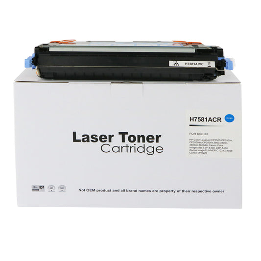 Remanufactured HP Laserjet 3800 Cyan Toner Q7581A Ctg