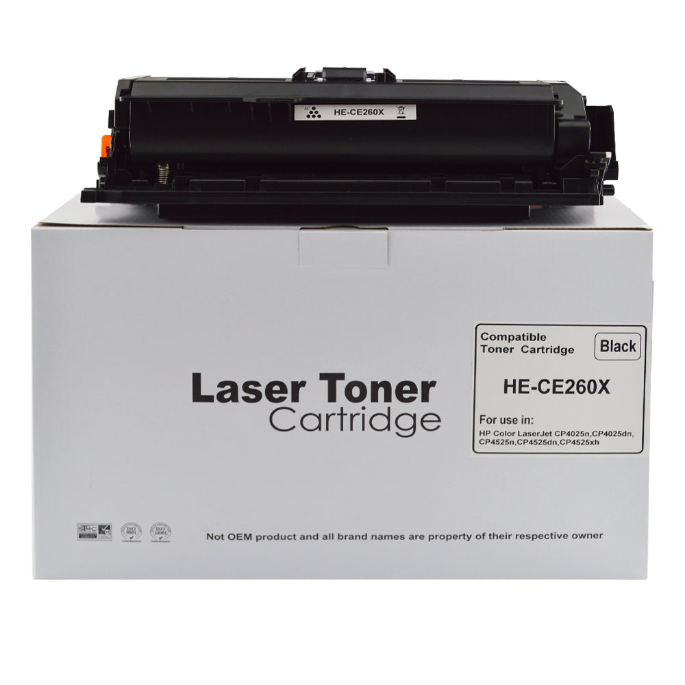 Compatible HP Laserjet CP4025 High Yld Black CE260X Toner HP649X