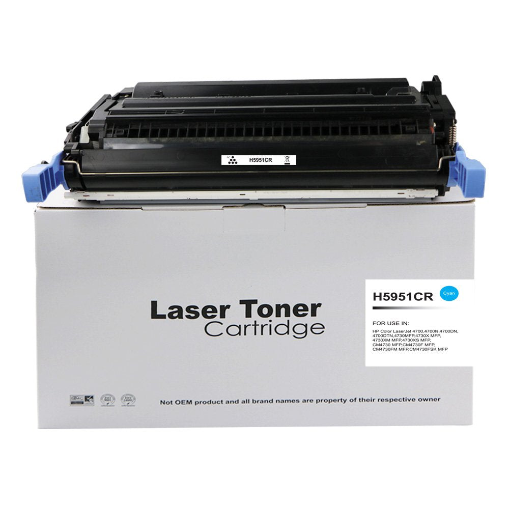 Reman HP Laserjet 4700 Cyan Q5951A Toner