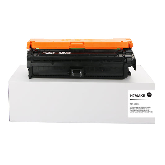 Reman HP Laserjet CP5525 Black Toner CE270A