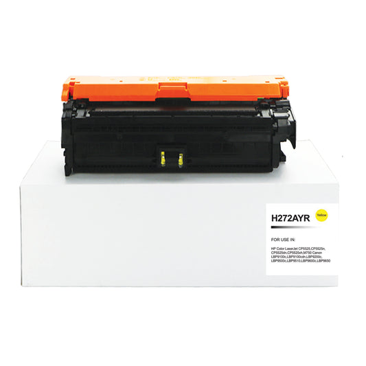 Reman HP Laserjet CP5525 Yellow Toner CE272A