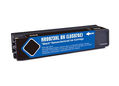Reman HP G+G PageWide Pro 452 Hi Cap Black Ink Ctg L0S07AE HP 973X 10000 Pages