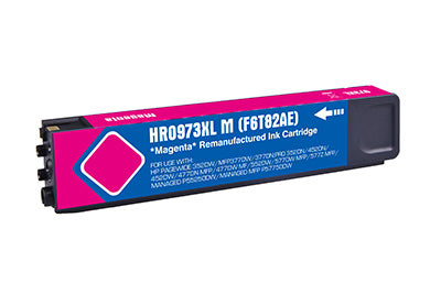 Reman HP G+G PageWide Pro 452 Hi Cap Magenta Ink Ctg F6T82AE HP 973X 7000 Pages