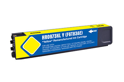 Reman HP G+G PageWide Pro 452 Hi Cap Yellow Ink Ctg F6T83AE HP 973X 7000 Pages