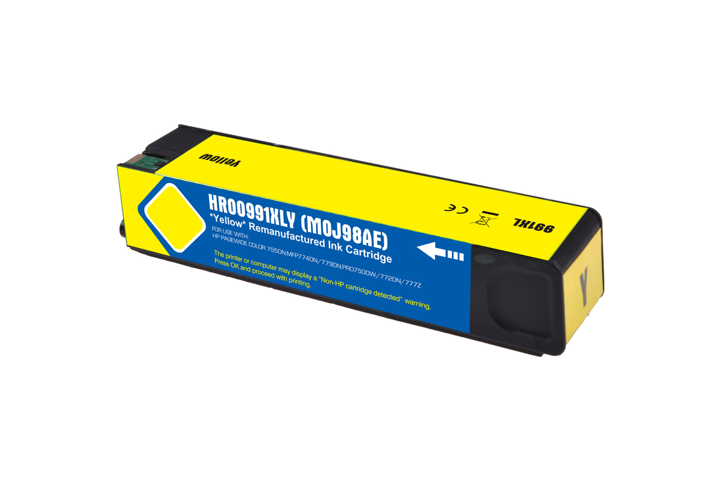 Reman HP G+G 991X Hi Cap Yellow Ink Ctg M0J98AE HP 991X