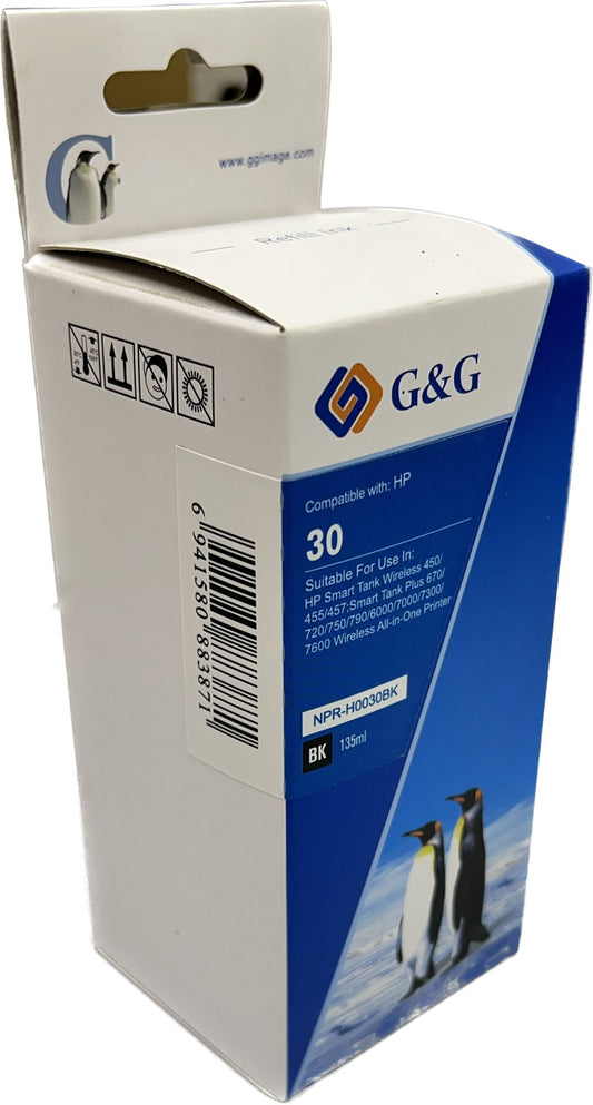 Comp HP 1VU29AE 30 Black Ink Bottle