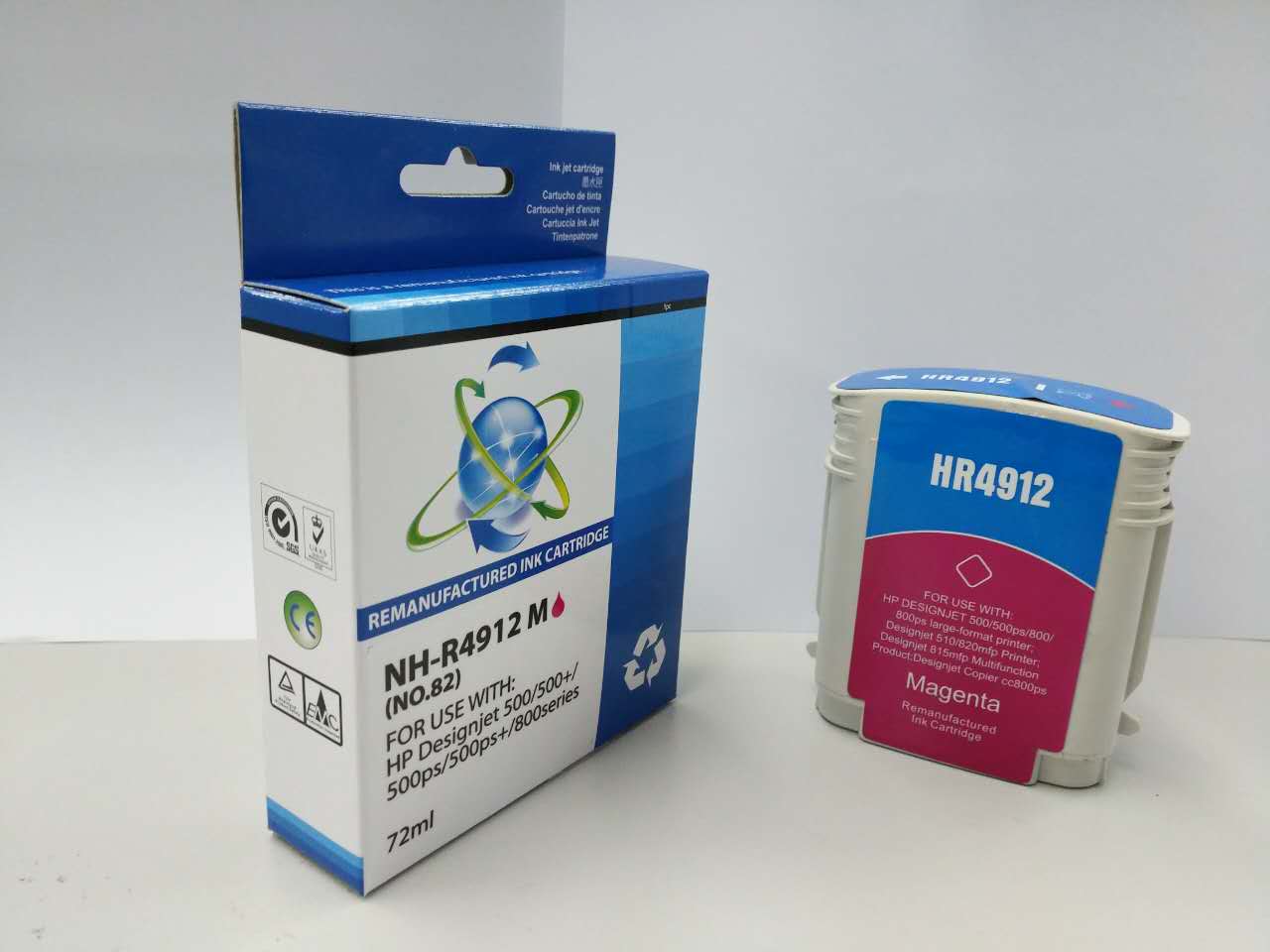 Comp HP Designjet 500 Magenta Ink C4912A Ctg No 82