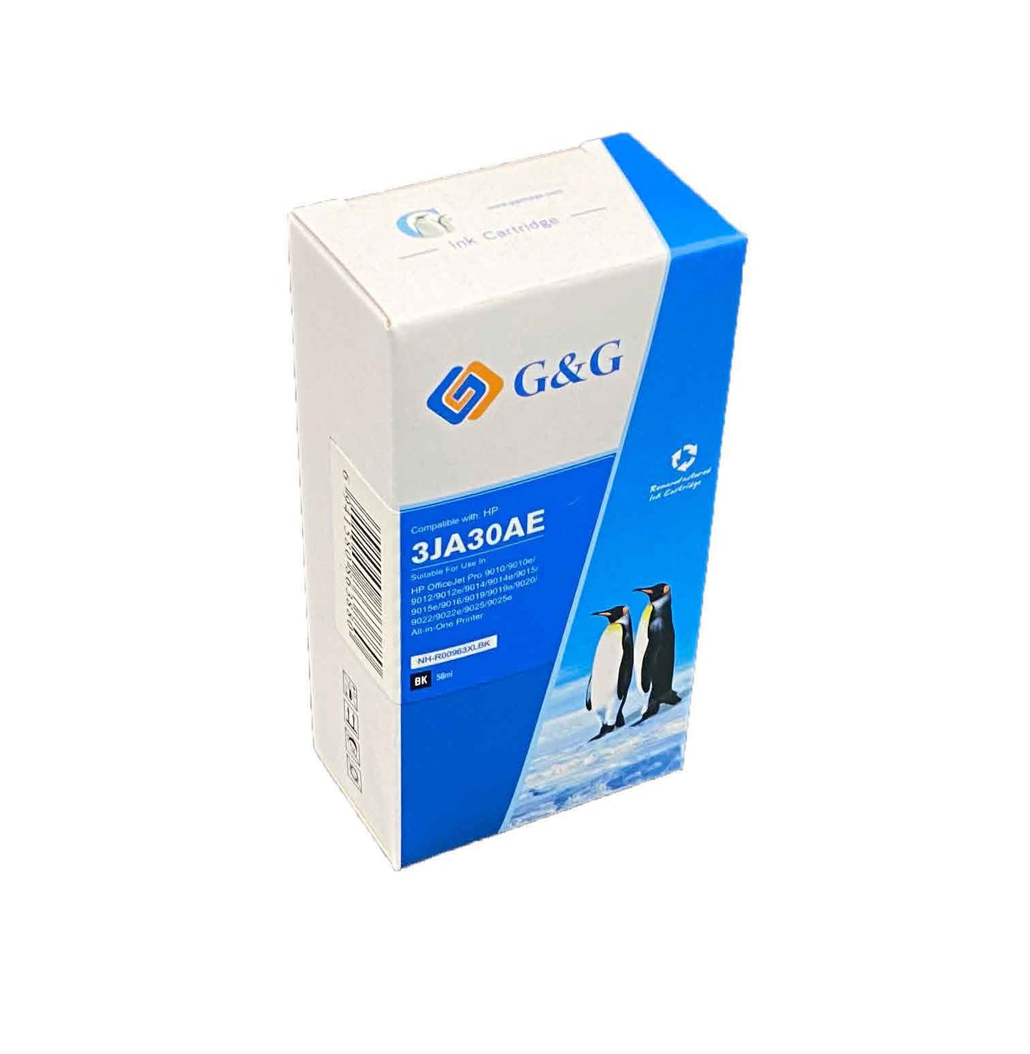 Reman HP G+G 3JA30AE 963XL Black Ink Ctg - Ink Level Shown