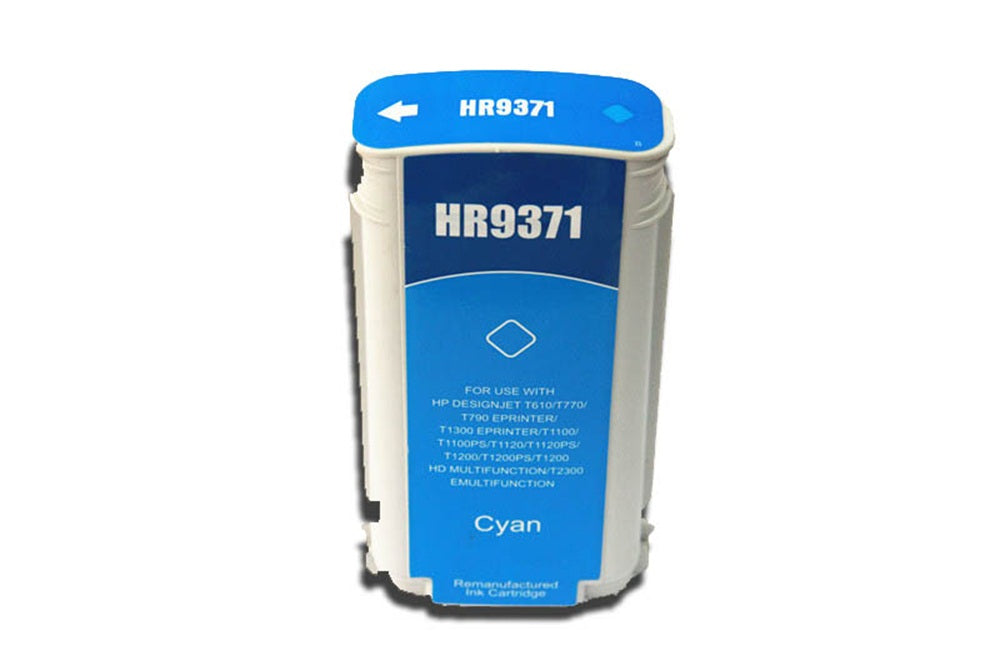 Reman HP Designjet T610 C9371A Hi Yld Cyan Ink No 72