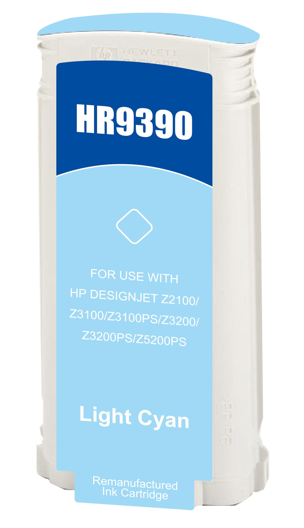 Reman HP C9390A Lt Cyan Wide Format Ink Ctg HP 70