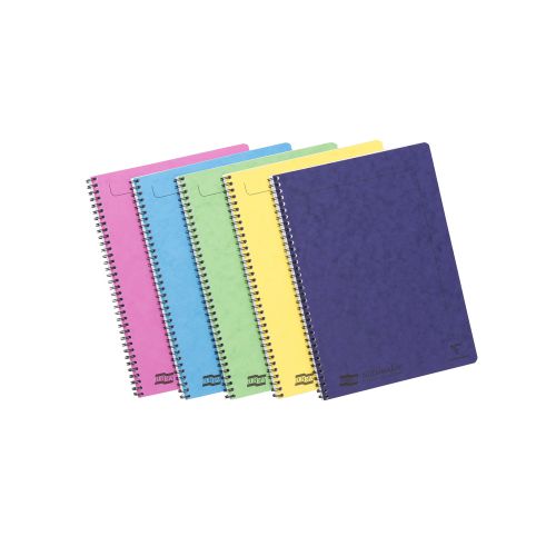 Clairefontaine Europa Notemaker A4 Wirebound Pressboard Cover Notebook Ruled 120 Pages Assorted Col (Pack 10) - 3154Z