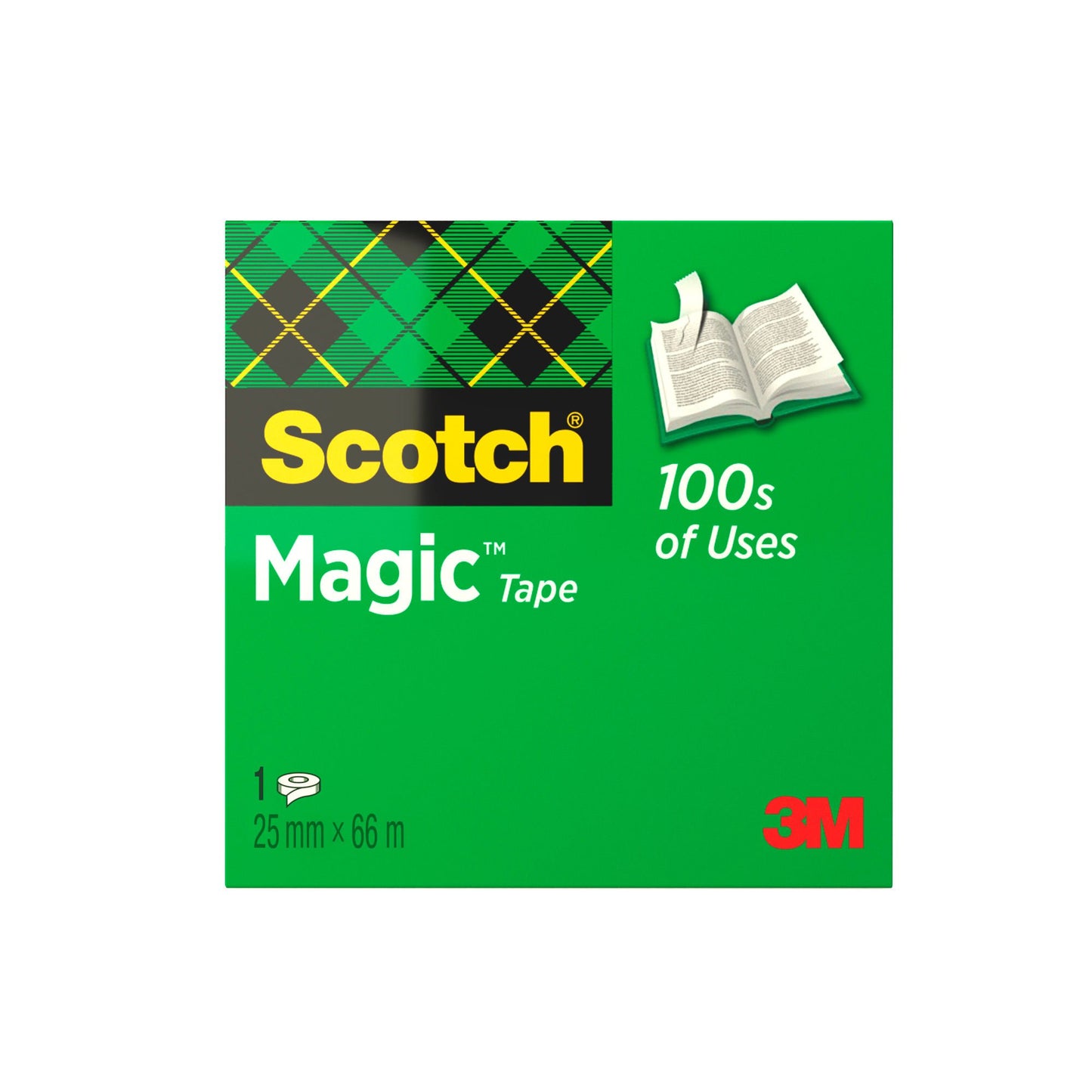 Scotch® Magic™ Tape 25 mm x 66 m 1 Roll/Pack