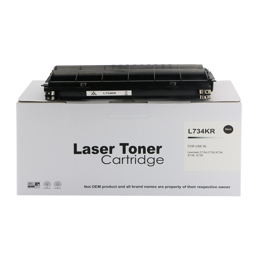 Remanufactured Lexmark C734 Black Toner C734A2KG